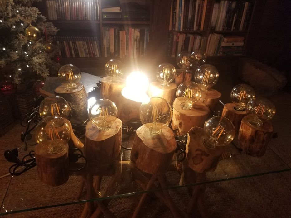 Candeeiros de mesa artesanais