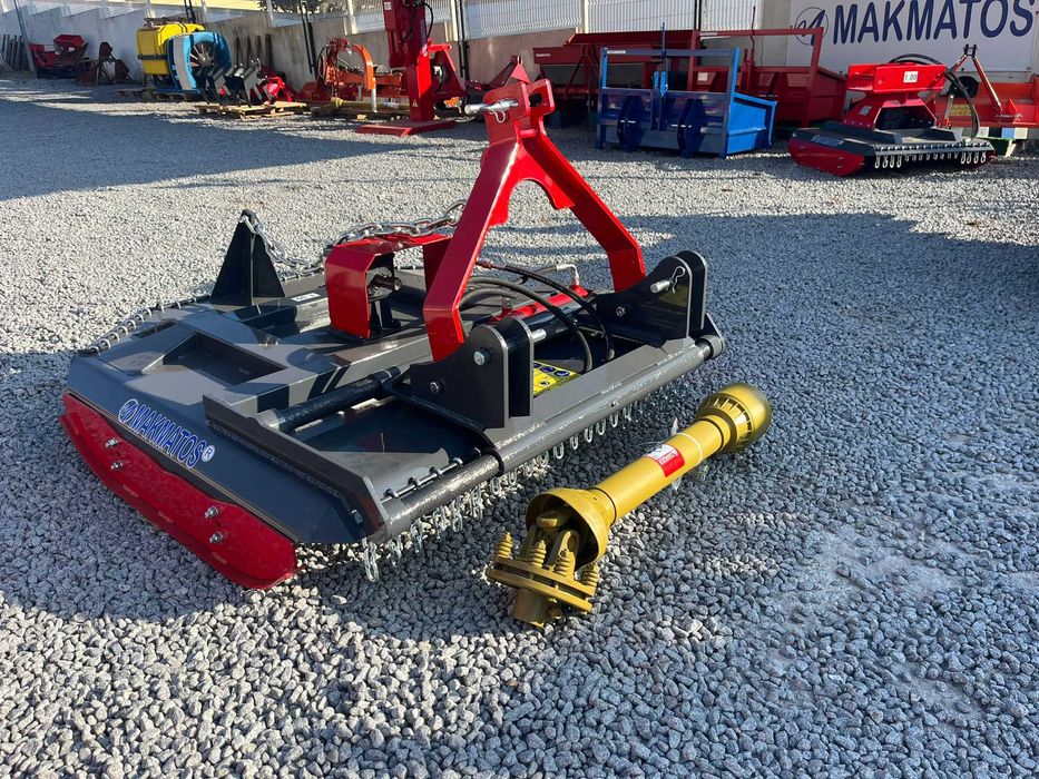 Capinadeira corta-mato descentrável hidráulica 1.30m reforçada NOVO