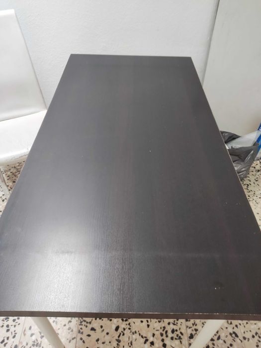 Secretária  grande IKEA castanho/preto