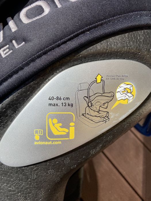 Fotelik samochodowy 0-18 kg kołyska łupina avionaut pixel