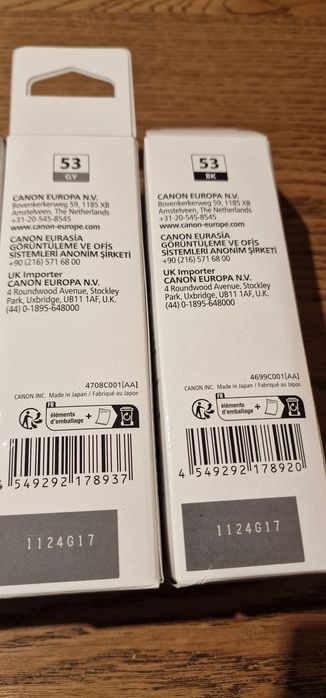 Tinteiros Canon Pixma 6 cores Originais e NOVOS