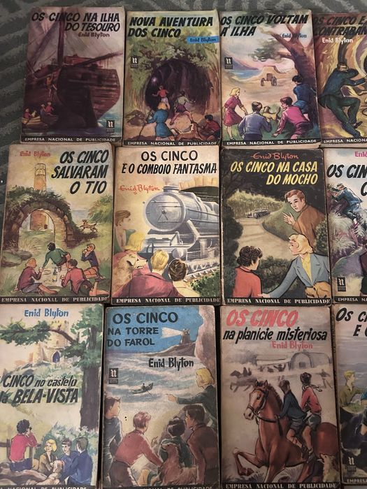 Coleção 21 livros “Os Cinco” , 1a edição anos 60