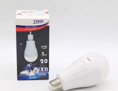 Світлодіодна лампа акумуляторна 20W E27 6500K