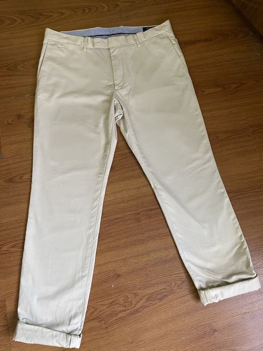 брюки білі чоловічі polo ralph lauren slim stretch