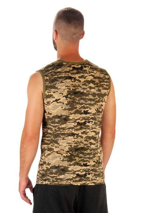 50-58 розмір, камуфляжна чоловіча  майка мілітарі піксель