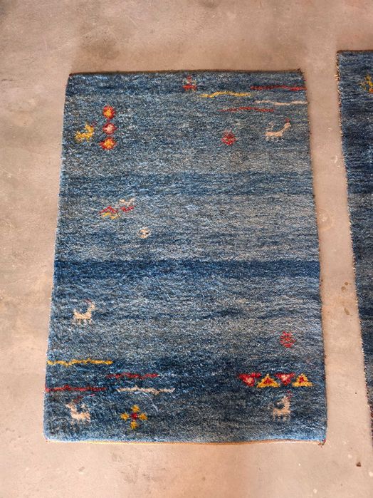 Tapete Indiano Gabbeh Royal, 100% Pura Lã Virgem, 118 cm x 80 cm