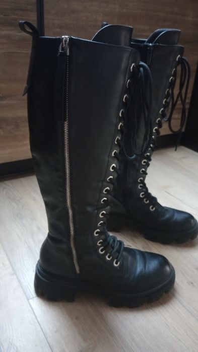 Czarne buty kozaki 38