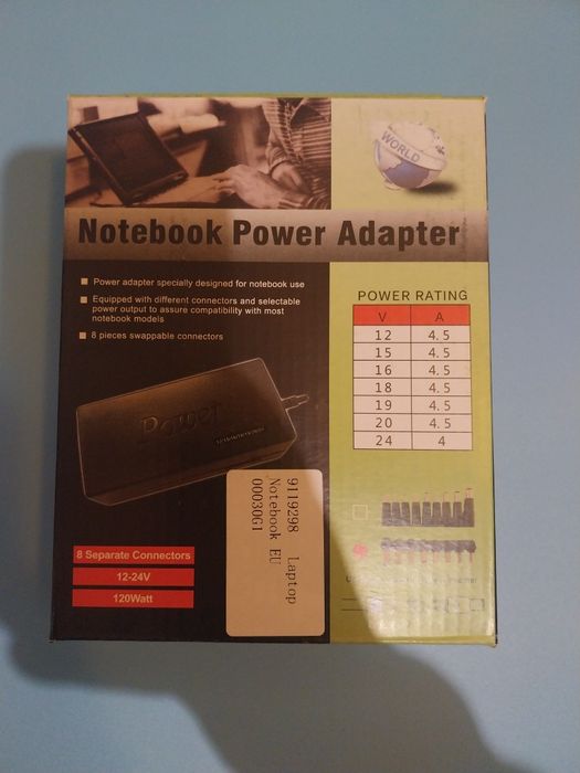 Sprzedam uniwersalny zasilacz do Laptopa HP, DELL, ACER, LENOVO, itp