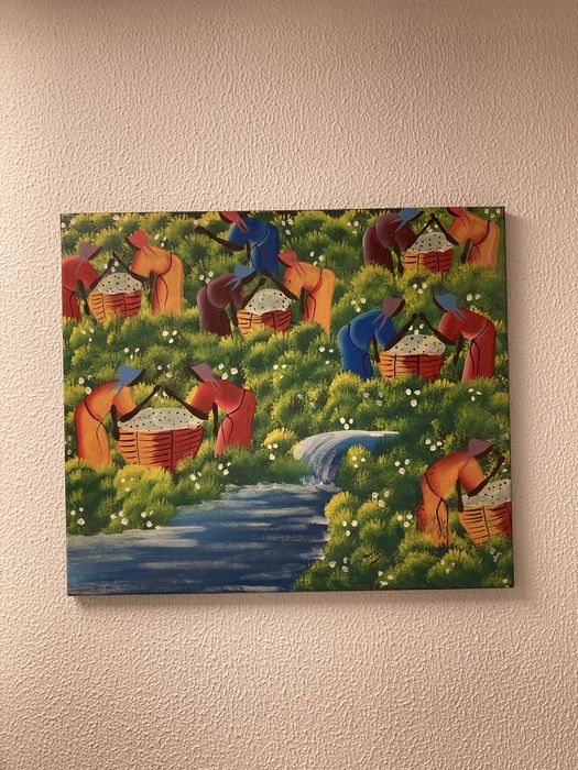 Quadro Tela com Motivos Africanos