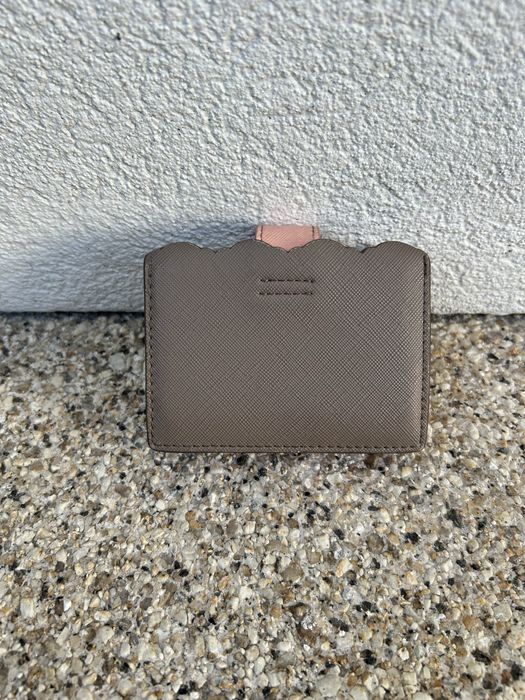 Carteira Porta-Cartões TOUS em Fole Cinzento e Rosa (Com Saco)