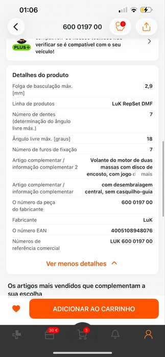Renault Megane - Luk Kit de Embriagem