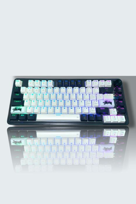 stussy keycaps 2pcs black czarne klawisze stussy 2szt