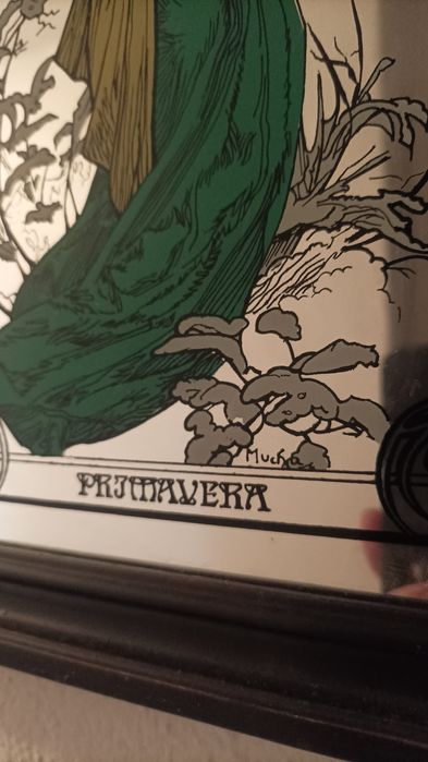 Quadros em espelho pintados  à mão