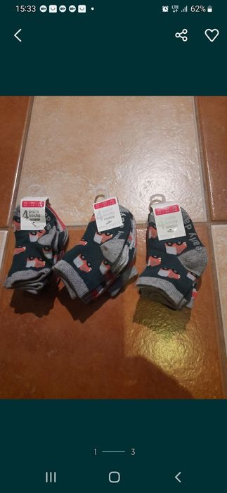 Skarpetki  antyposlizgowe 4 pary