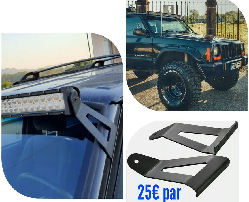 Suportes íman para barras led