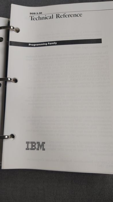 DOS 3.30 startdiskette & technical reference