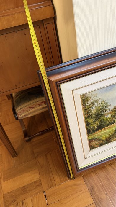 Quadro com paisagem rural