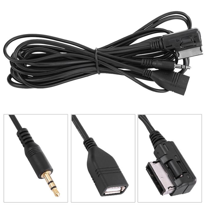 AUX USB кабель VW Skoda Audi A3 A4 S4 A5 S5 A6 S6 A7 A8 Q5 Q7 Аукс Юсб