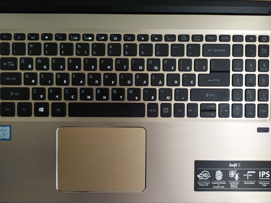 ACER SWIFT 3 SF315-52-81HD GOLD FHD 15.6" i7-8550U 8GB RAM 256GB SSD