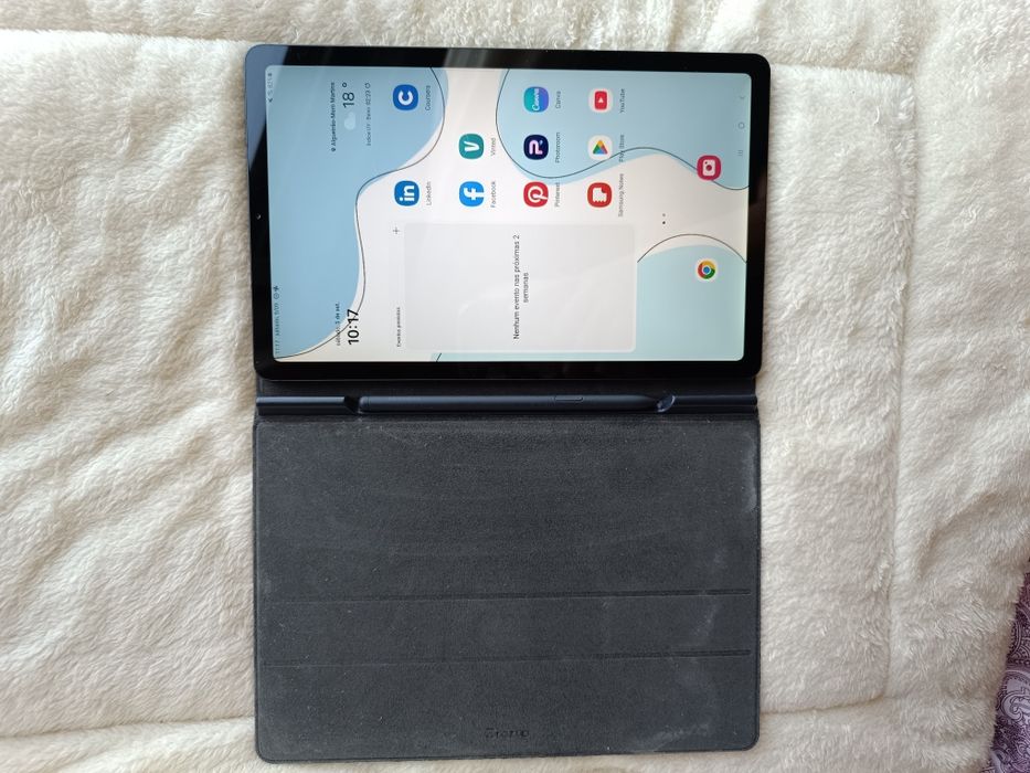Samsung Galaxy Tab S6 Lite + S-Pen Original + Caixa + Capa