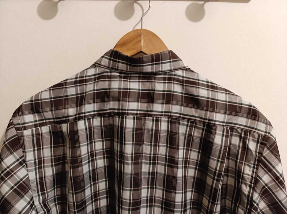 Camisa Clássica manga curta, Xadrez Tam. L -41  Marca: Across - Nova