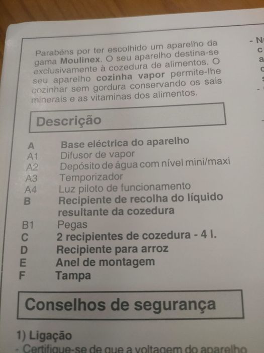 Panela de cozer a vapor
