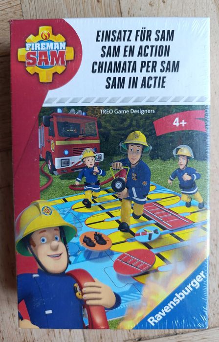 Fireman Sam Nowa gra dla dzieci na stole
straż pożarna wiek 4+