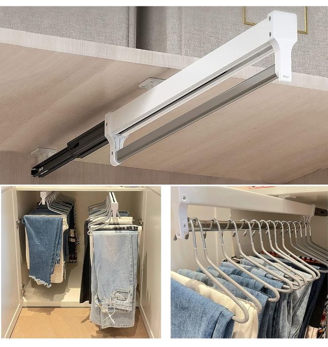 Barra extensivel MAFAGE para pendurar cabide, barra telescópica