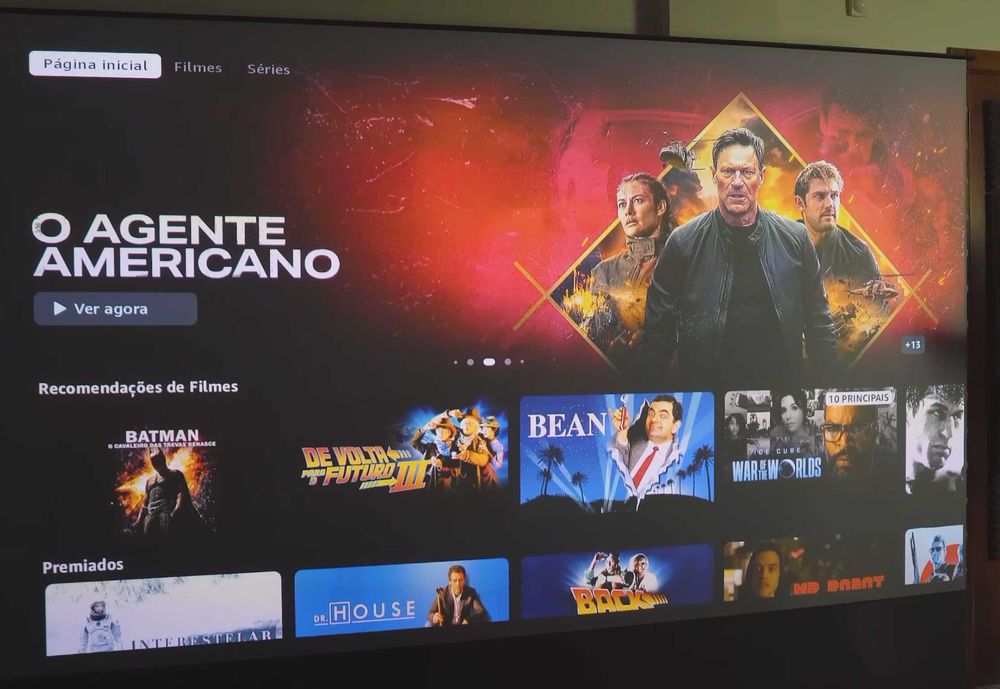 Projetor Laser 4K AWOL Vision LTV-3000 Pro + Tela ALR Motorizada de Chão 120'' polegadas