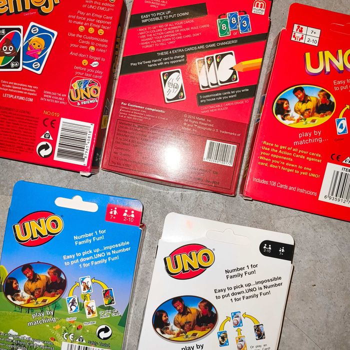 Jogo de Cartas Uno, Super Mário, Emoji, Pokémon, Star Wars
