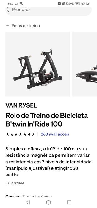 Rolo de bicicleta como novo