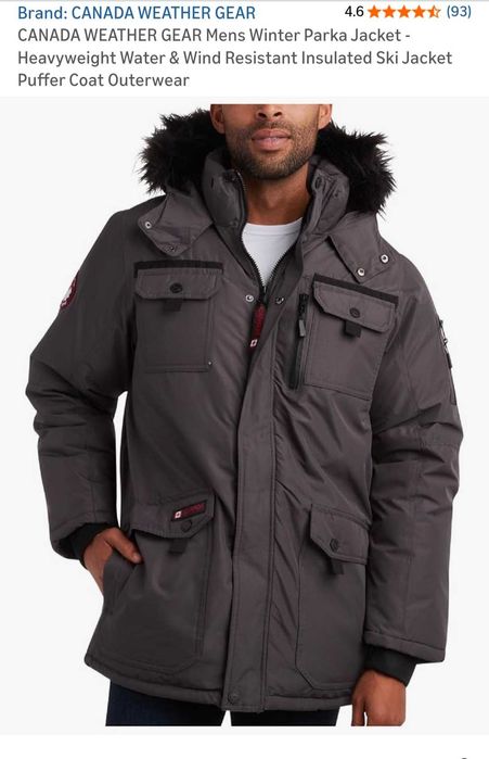 Продам мужской зимний пуховик(парку) CANADA WEATHER GEAR