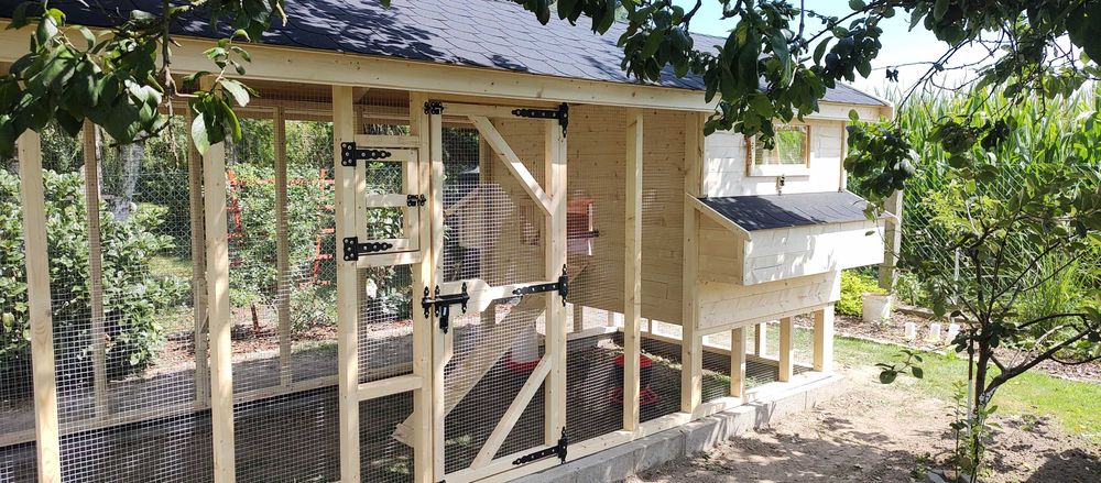 Kurnik dla kur z woliera, solidna konstrukcja!
