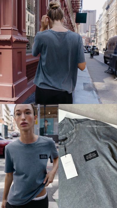 Футболки Zara, 7 моделей, базові, з принтом