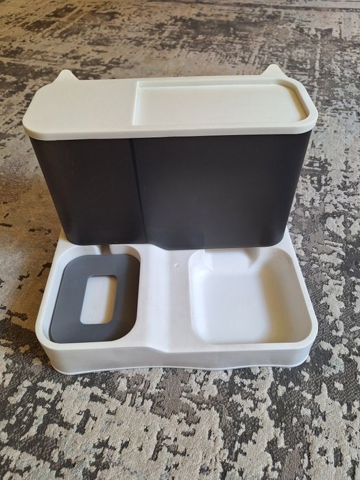 Годівниця з поїлкою для котів та собак, для води та корму 2в1