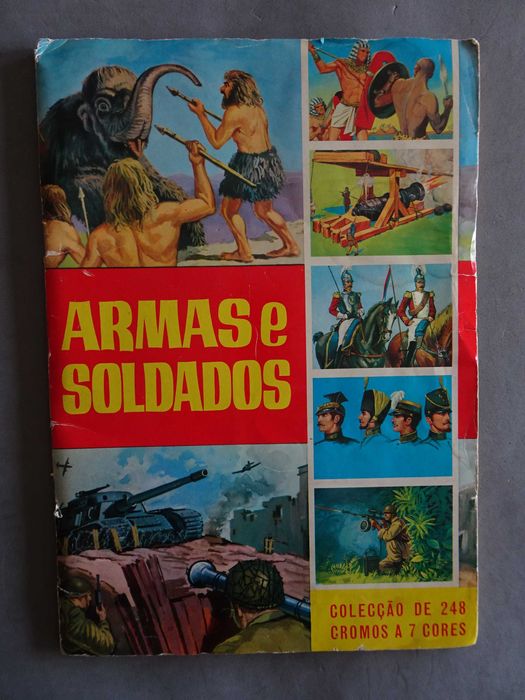 Caderneta de cromos Armas e Soldados (faltam 7 cromos)