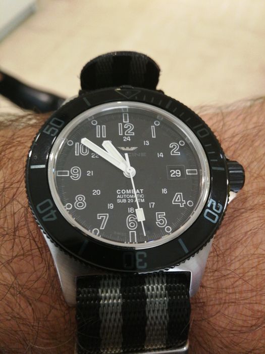 Relógio "Glycine" "Sub-Combat" série limitada a 15 unidades.