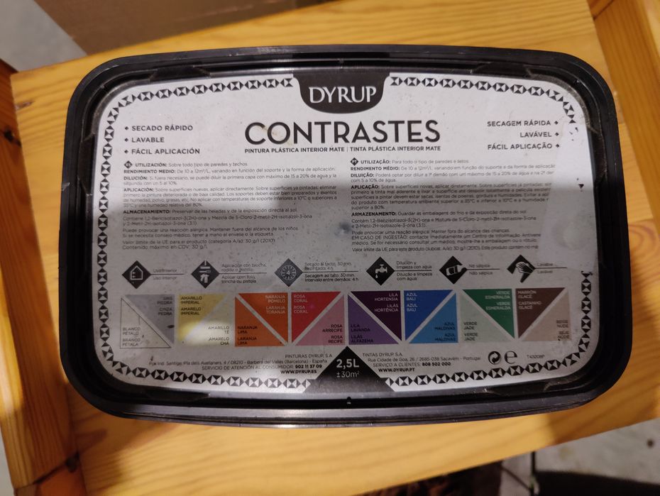 Tinta dyrup contrastes 2,5 l