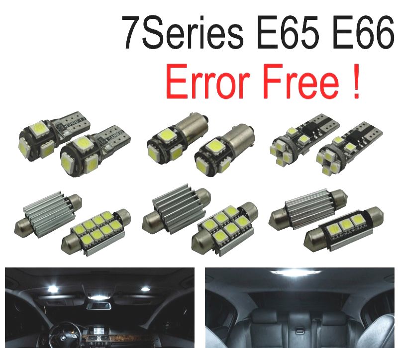KIT COMPLETO 20 LAMPADAS LED INTERIOR BMW SERIE 7 E65 E66 745LI 750LI 760LI 745I 750I 02-08