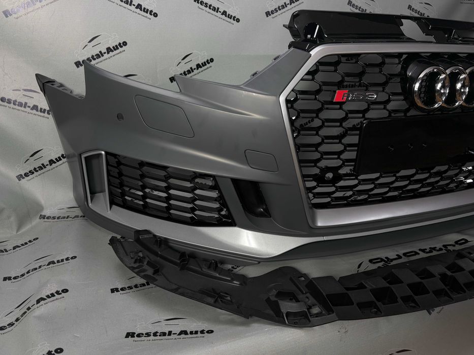 Передний бампер ауди а3 8в audi a3 8v 2016-2020 рік | в стилі Audi RS3