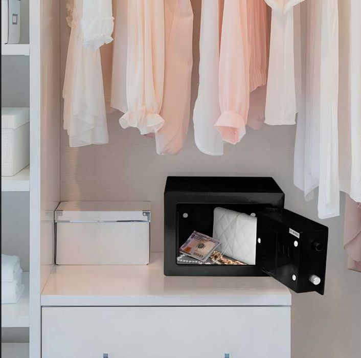 NOWY Sejf Metalowy Na Klucze Domowy Na Pieniądze Dokumenty Skarbonka