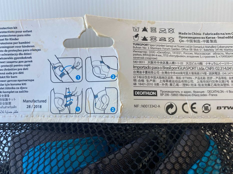 Proteções de bicicleta, patins, trotinete e skate para criança