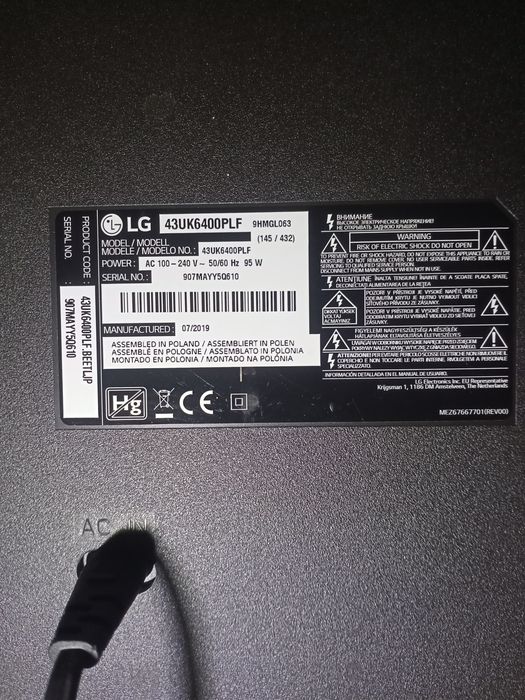 Плазменный телевизор LG