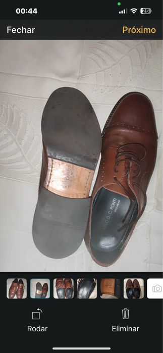 Sapatos formais Carlo D. C. Ponti tamanho 41 como novos