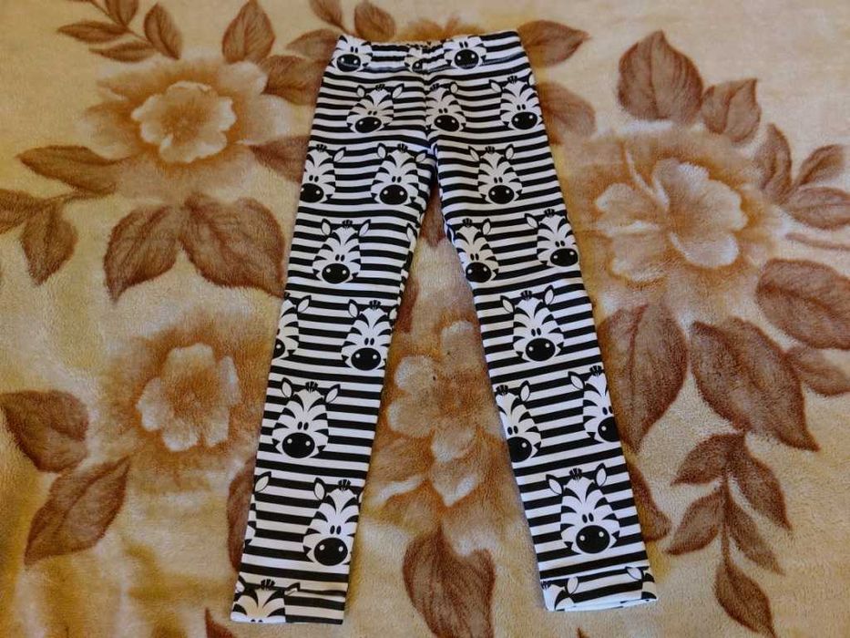 Spodnie leginsy ocieplane Zebra roz. Ok 122