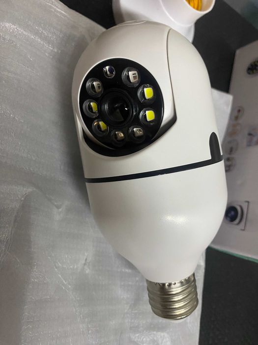 Уличная Wi-Fi IP-камера 2,4G E27 поворотная датчик движения