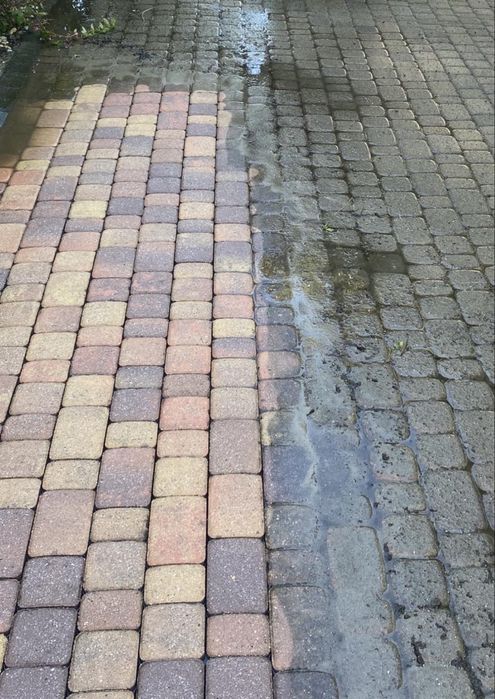 Mycie kostki brukowej, dachów i elewacji – Łaziska Górne, Katowice,Śląsk