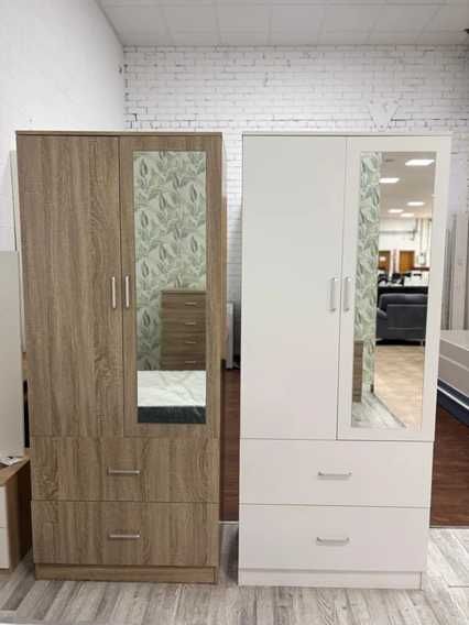 Roupeiro 2 portas com espelho - entrega gratuita