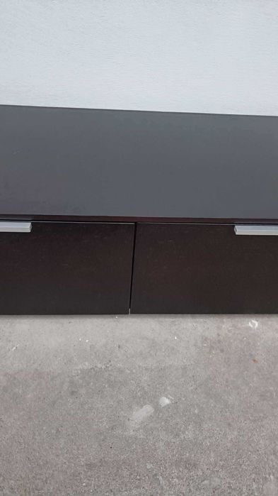 Móvel em Madeira Wengué com 2 Gavetas (Fabricante: Linha Recta)