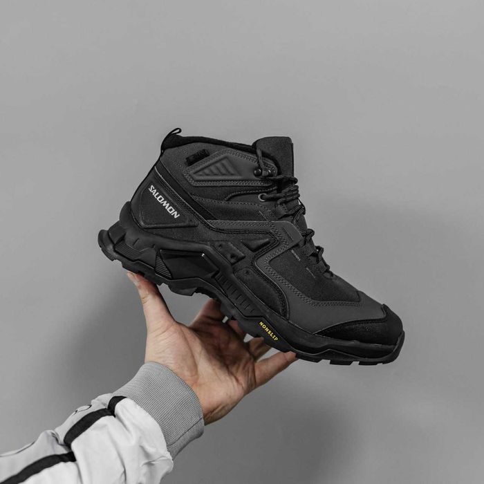 Кросівки зимові Salomon High Gore-Tex Black premium